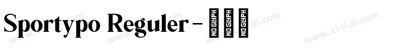 Sportypo Reguler字体转换